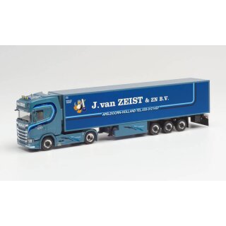 Herpa 313063 -- 1:87 Scania CS 20 HD Kühlkoffer-Sattelzug „J.van Zeist“ (Niederlande/Wenum-Wiesel)