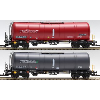 IGRA MODELL 96210003 - Spur H0 Kesselwagen Zacns Rail-Co gray und JET-A  2er-Set