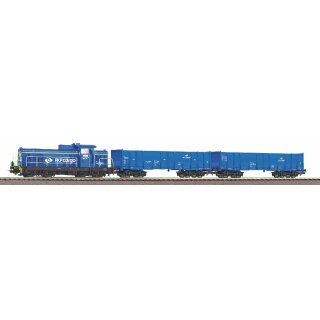 Piko 97937 - Spur H0 analoges Startset PKP SM42 mit 2 off. Güterwagen PKP Cargo A-Gleis &  B VI   *VKL2*