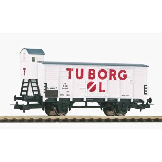 Piko 54619 - Spur H0 Ged. Güterwagen G02 Bier Tuborg III m. Bhs   *VKL2*