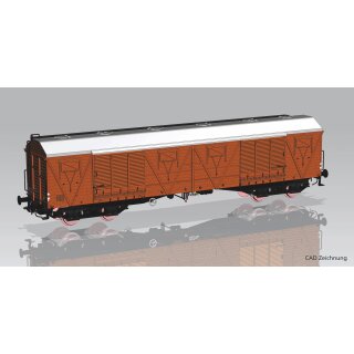 Piko 58472 - Spur H0 4-achs. ged. Güterwagen 401Ka Gags (KKyt) PKP OPW Ep.IV   *VKL2*