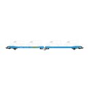 B-Ware: Rivarossi HR6500 - Spur H0 Transw.,3achs Autotransp.blau,4x Sprinter,Ep.V-VI