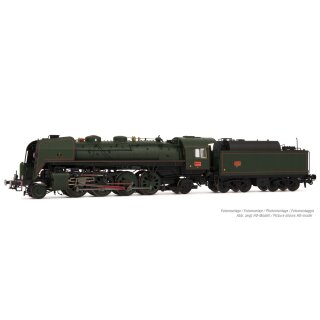 Arnold HN2482S - Spur N SNCF,Dampflok 141R1187,box., grün., gr.Öltender, Ep.III,DCC Sound