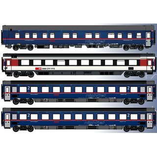 LS Models MW1811/1 -- Spur H0 ÖBB/SBB Personenzug "Nightjet" vierteilig HAMBURG-ALTONA - ZÜRICH HB Ep.VI   exklusiv für Lemke Collection