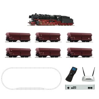 ROCO 51337 - Spur H0 DB z21 Digitalset: Dampflokomotive BR 44 mit Erzzug Ep.IV