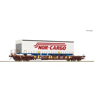 ROCO 76222 - Spur H0 AAE Taschenwagen T3 + Nor Cargo Trailer Ep.VI   !!! NEU IN AKTION AB KW13/2023 !!!