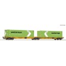 ROCO 76631 - Spur H0 EINSTELLERContainer-Doppeltragwagen + Westerman Container Ep.VI