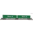 ROCO 77398 - Spur H0 HUPAC Doppeltaschen-Gelenkwagen T3000e + Eucon Container Ep.VI   *2023*