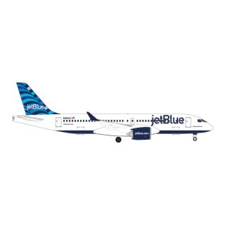 Herpa 535298 - 1:500 JetBlue Airbus A220-300 - “Hops” tail design – N3044J
