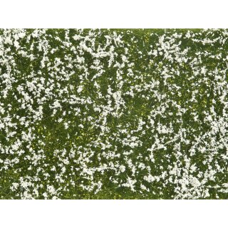 Noch 07256 - Spur G,1,0,H0,H0M,H0E,TT,N,Z Bodendecker-Foliage Wiese weiß 12 x 18 cm