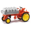 Busch 210005001 - 1:87 Traktor RS09 Pritsche + Milch