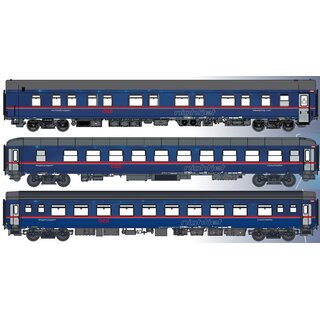 LS Models MW1811/2 -- Spur H0 ÖBB/SBB Personenzug "Nightjet" dreiteilig HAMBURG-ALTONA - ZÜRICH HB Ep.VI   exklusiv für Lemke Collection