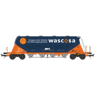 NME 503730 - Spur H0 WASCOSA Zementsilowagen Uacns "WASCOSA", Jubiläumswagen, blau/orange Ep.6  3780 9326 052-9  0