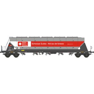 NME 510614 - Spur H0 SBB Getreidewagen Tagnpps 96,5m³, mit Werbung, rot/weiß, SBB, 2. Betr.nr. Ep.6  3185 0664 206-1  geänderte Wagennr.