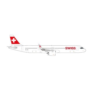 Herpa 535366 - 1:500 Swiss International Air Lines Airbus A321neo – HB-JPA “Stoos”