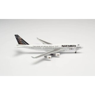 Herpa 535564 - 1:500 Iron Maiden (Air Atlanta Icelandic) Boeing 747-400 “Ed Force One” - The Book of Souls World Tour 2016 - TF-AAK