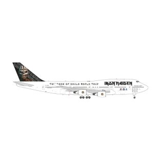 Herpa 571609 - 1:200 Iron Maiden (Air Atlanta Icelandic) Boeing 747-400 “Ed Force One” - The Book of Souls World Tour 2016 – TF-AAK