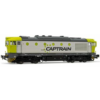 Rivarossi HR2844S - Spur H0 Captrain Italia, Diesellok D.753 grün-grauer Lack. Epo.VI, DCC Decoder