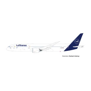 Herpa 613453 - 1:200 Lufthansa Boeing 787-9 Dreamliner – D-ABPA “Berlin”