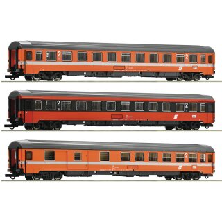 ROCO 74043 - Spur H0 ÖBB 3er Set EC ÖBB #1 Ep.IV   !!! NEU IN AKTION AB KW31/2024 !!!