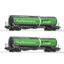 ROCO 76026 - Spur H0 SJ 2er Set Kesselwag.Green Cargo...