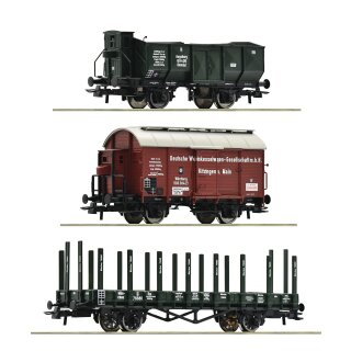 ROCO 77028 - Spur H0 KBAYSTS 3er Set Güterzug Kbay E1