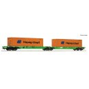 ROCO 77370 - Spur H0 SETG Doppeltragw. SETG + Container...
