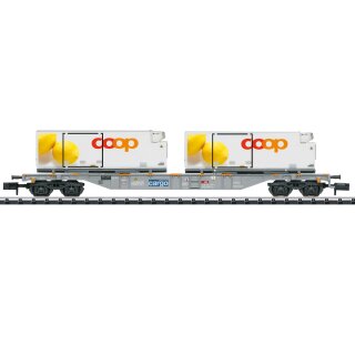Trix 15492 - Spur N Containertragwagen Lebensmitt (T15492)