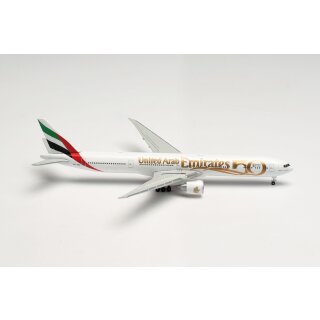 Herpa 536219 - 1:500 Emirates Boeing 777-300ER - UAE 50th Anniversary – A6-EGE