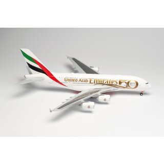 Herpa 572040 - 1:200 Emirates Airbus A380 - UAE 50th Anniversary – A6-EEX