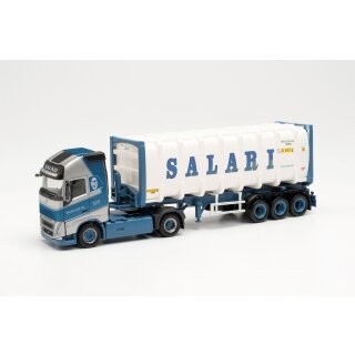 Herpa 314718 - 1:87 Volvo FH Gl. 2020 30 ft. Bulkcontainer-Sattelzug / 30 ft. bulkcontainer trailer „Salari“ (Niederlande/Sittard)