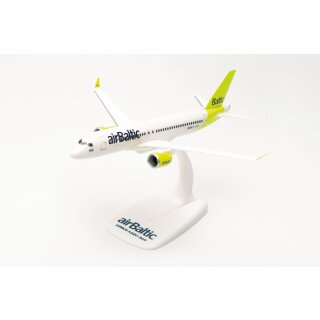 Herpa 613637 - 1:200 airBaltic Airbus A220-300 – YL-AAZ