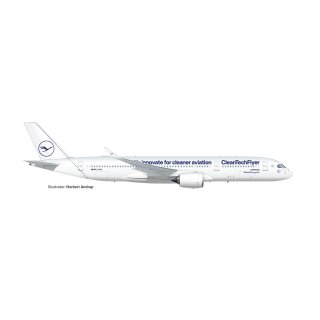 Herpa 536653 - 1:500 Lufthansa Airbus A350-900 “CleanTechFlyer” – D-AIVD