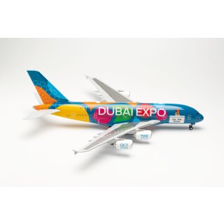 Herpa 572408 - 1:200 Emirates Airbus A380 “Expo 2020 Dubai - Be Part of the Magic” – A6-EOT