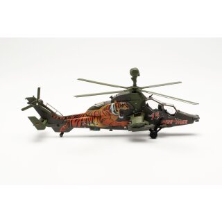 Herpa 580793 - 1:72 German Army Aviation Corps Airbus EC665 Tiger - Franco-German Tiger Training Center, Le Luc, France - “15 Years” – 74+64