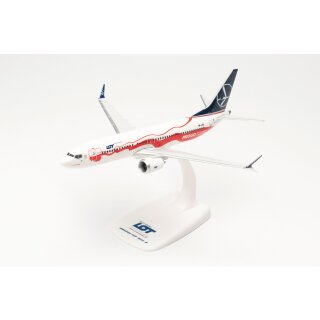 Herpa 613675 - 1:200 LOT Polish Airlines Boeing 737 Max 8 “Proud of Poland‘s Independence” – SP-LVD