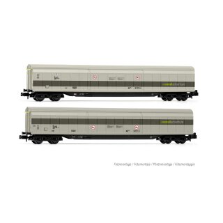 Arnold HN6601 - Spur N RailAdventure, 2-tlg. Set 4-achs. Schiebewandwagen Habfis, Ep. VI