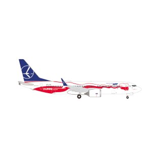 Herpa 536790 - 1:500 LOT Polish Airlines Boeing 737 Max 8 “Proud of Poland‘s Independence” – SP-LVD