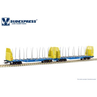 Sudexpress 657095 - Spur H0 Innofreight Smart GigaWood Waggon Bauart Sggmrrs 90 in Innofreight-Lackierung Ep.VI