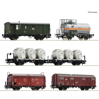 ROCO 6600018 - Spur H0 DB 5er Set Güterzug Ep.IV *2023*