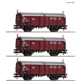 ROCO 77050 - Spur H0 DB 3er Set Schiebedachwag. DB Ep.IV *2023*