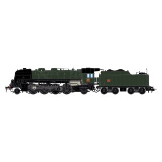 Jouef HJ2430S - Spur H0 SNCF, Dampflok 141 R 44 grün/schwarz, Ep.III, Sd.NH