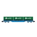 Arnold HN6651 - Spur N RENFE, Containerwg. mit 3 x 20`Cont.adif, Ep. VI