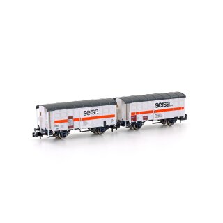 Hobbytrain 24253 - Spur N 2er Set Bahnbauwagen K3 SERSA, Ep.V (H24253)