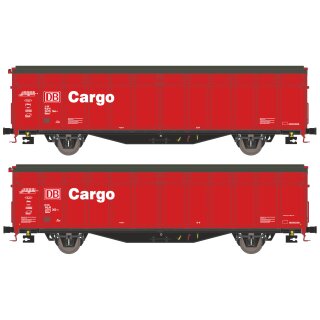 Hobbytrain 24651 - Spur N 2er Set Schiebewandwagen Hbbillns DB Cargo, Ep.V (H24651)