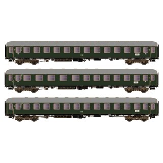 Hobbytrain 43035 - Spur H0 3tlg Wagen-Set D83 2xC4ümg+BC4ümg DB, Ep.III, AC (H43035)