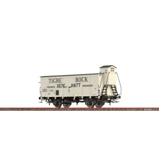Brawa 49887 - Spur H0 Gedeckter Güterwagen wf² SNCF, Epoche II, Tigre Bock