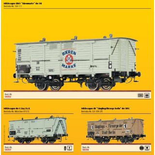 Brawa 50822 - Spur H0 Set (8er) Güterwagen MILCHWAGEN, DC