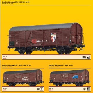 Brawa 50824 - Spur H0 Set (10er) Güterwagen FAHRZEUGMARKEN, DC