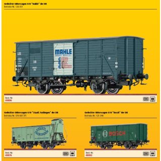 Brawa 50870 - Spur H0 Set (10er) Güterwagen DEUTSCHE TRADITIONSMARKEN, DC